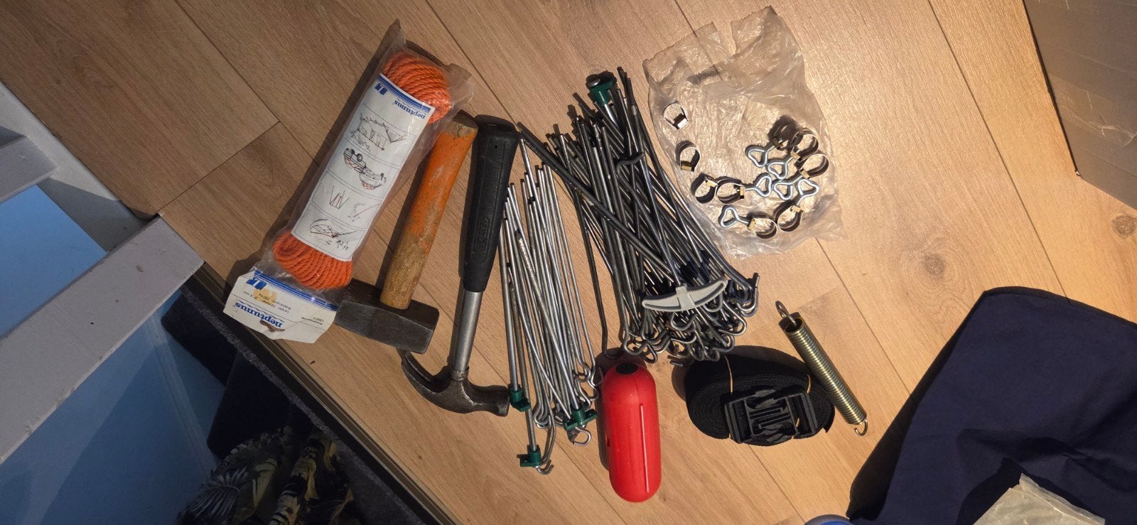 gratis kampeerspullen, Ophalen, Gebruikt