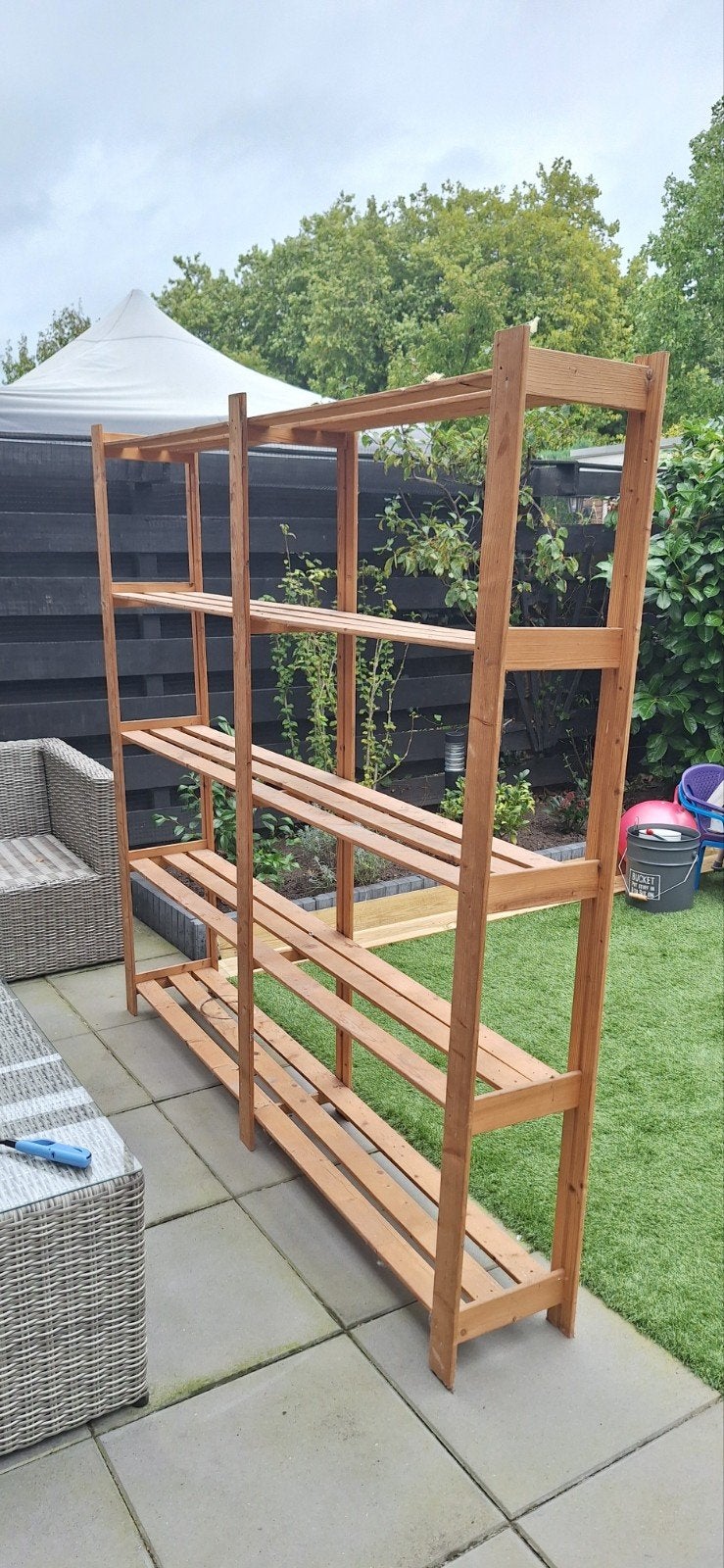 houten stelling kast (gratis), Ophalen