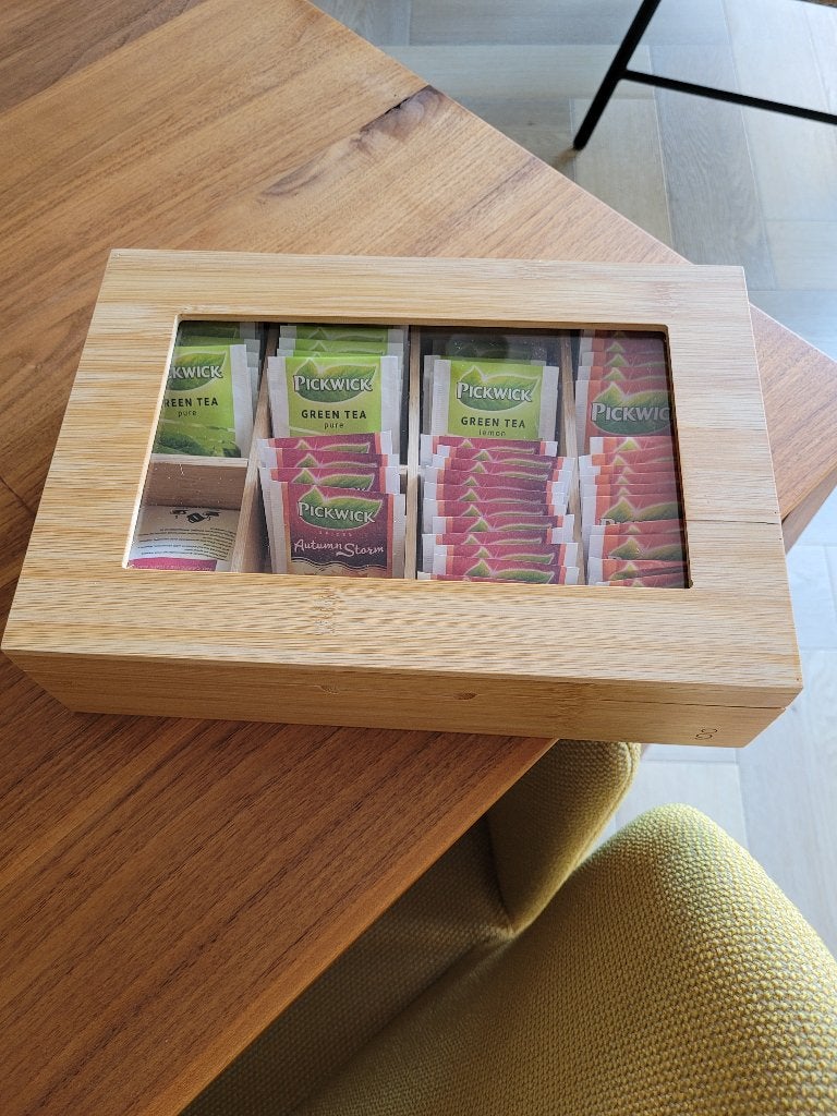 Theedoos Bredemeijer, Huis en Inrichting, Ophalen, Bredemeijer, Hout, Zo goed als nieuw