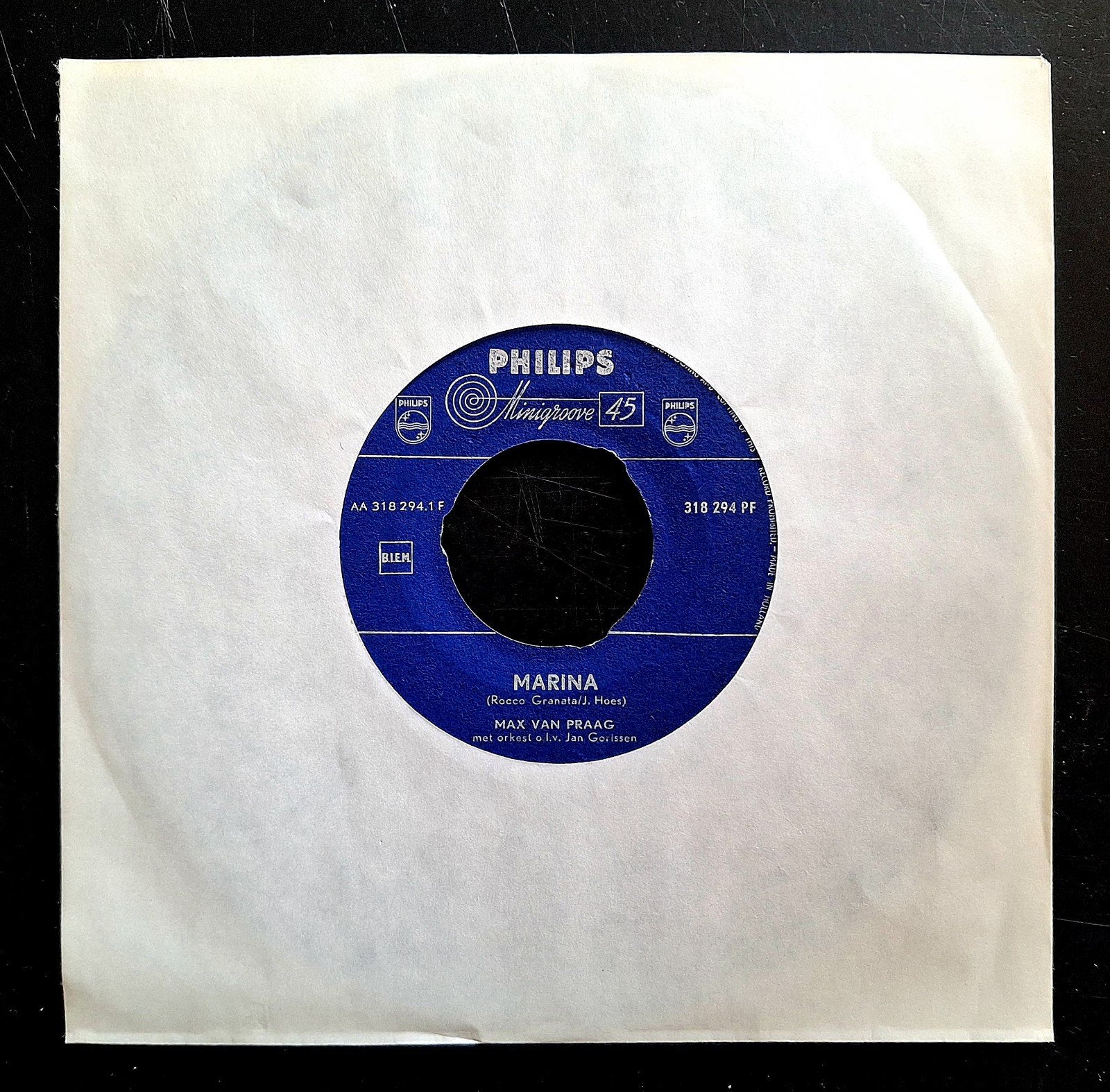 7"/SINGLE  MAX VAN PRAAG - Marina, Ophalen of Verzenden, Gebruikt