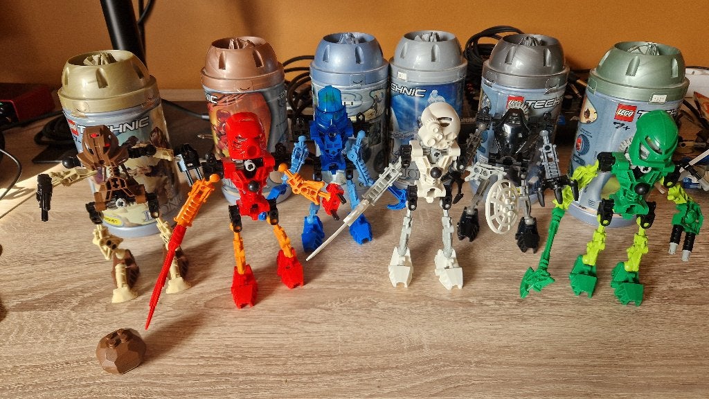 LEGO Bionicle Toa Mata – Alle 6 originele sets (2001), Gebruikt, Bionicle, Lego, Ophalen of Verzenden