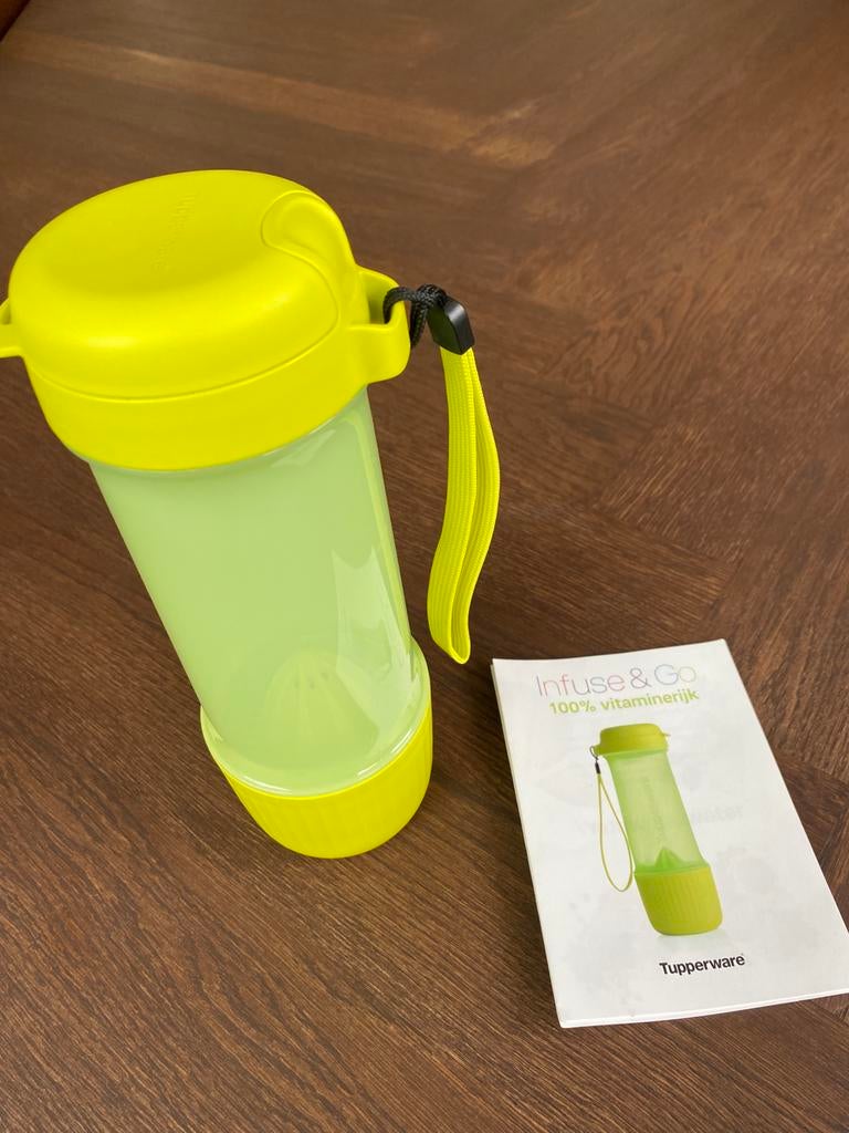 Waterfles Tupperware infuse & go, Ophalen of Verzenden, Nieuw