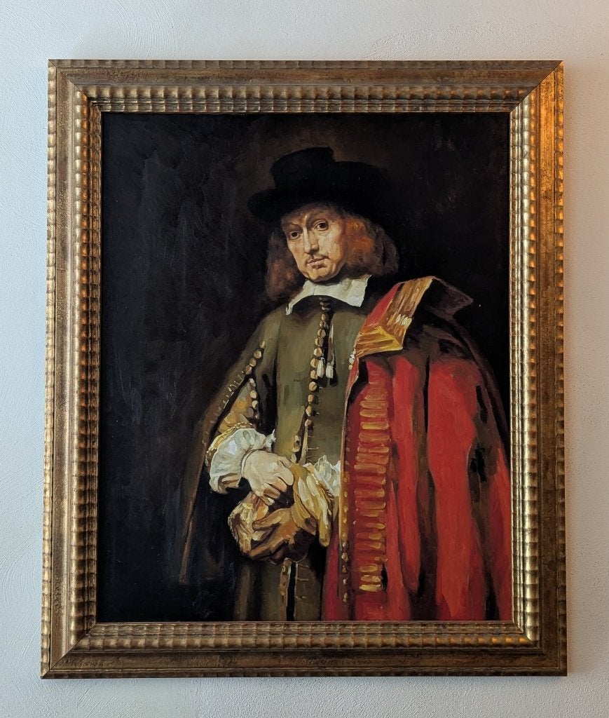 Reproductie portret van Jan Six, Antiek en Kunst, Kunst | Schilderijen | Klassiek, Ophalen, Doek, Portret of Personen, Oud hollands
