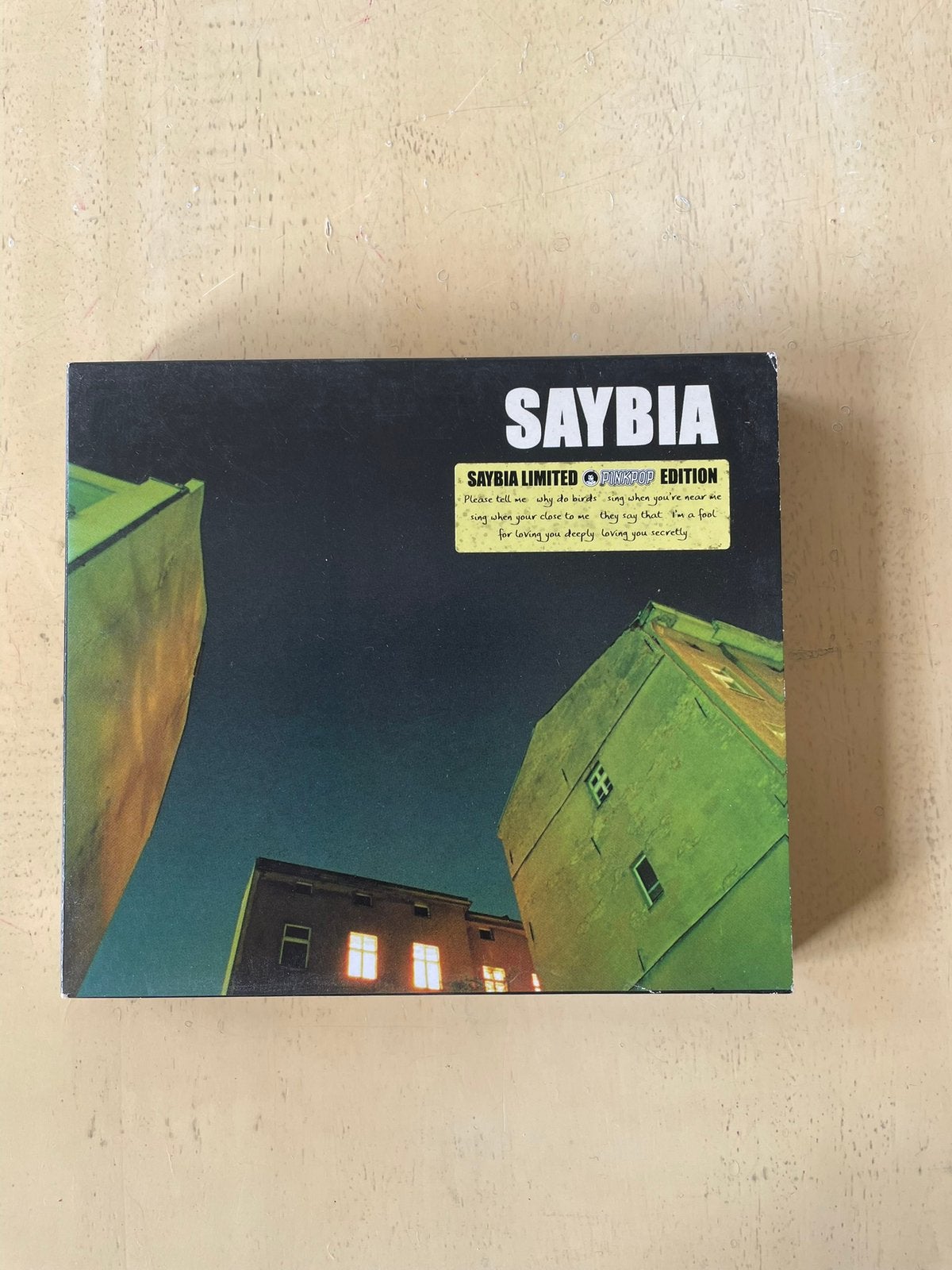 Saybia limited edition The second you sleep, Cd's en Dvd's, Cd's | Rock, Ophalen of Verzenden, Zo goed als nieuw, Poprock