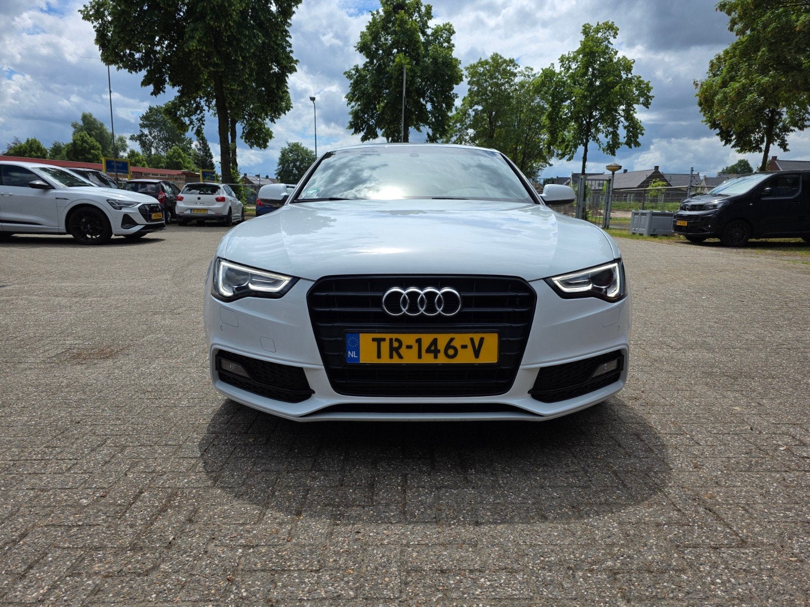 Audi A5 1.8 Tfsi 144pk Multitronic 2016 Wit alarm klasse 3, Auto's, 4 cilinders, Xenon verlichting, Wit, 144 pk