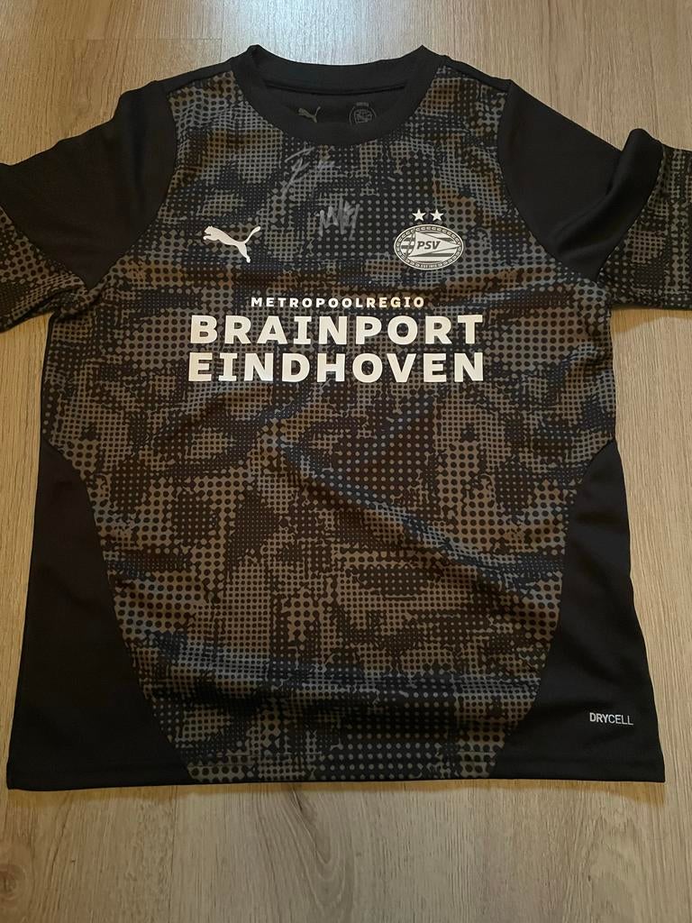 PSV Trainingsshirt maat 152 met handtekeningen Peppi & Boadu, Ophalen, Zwart, Overige maten, Zo goed als nieuw