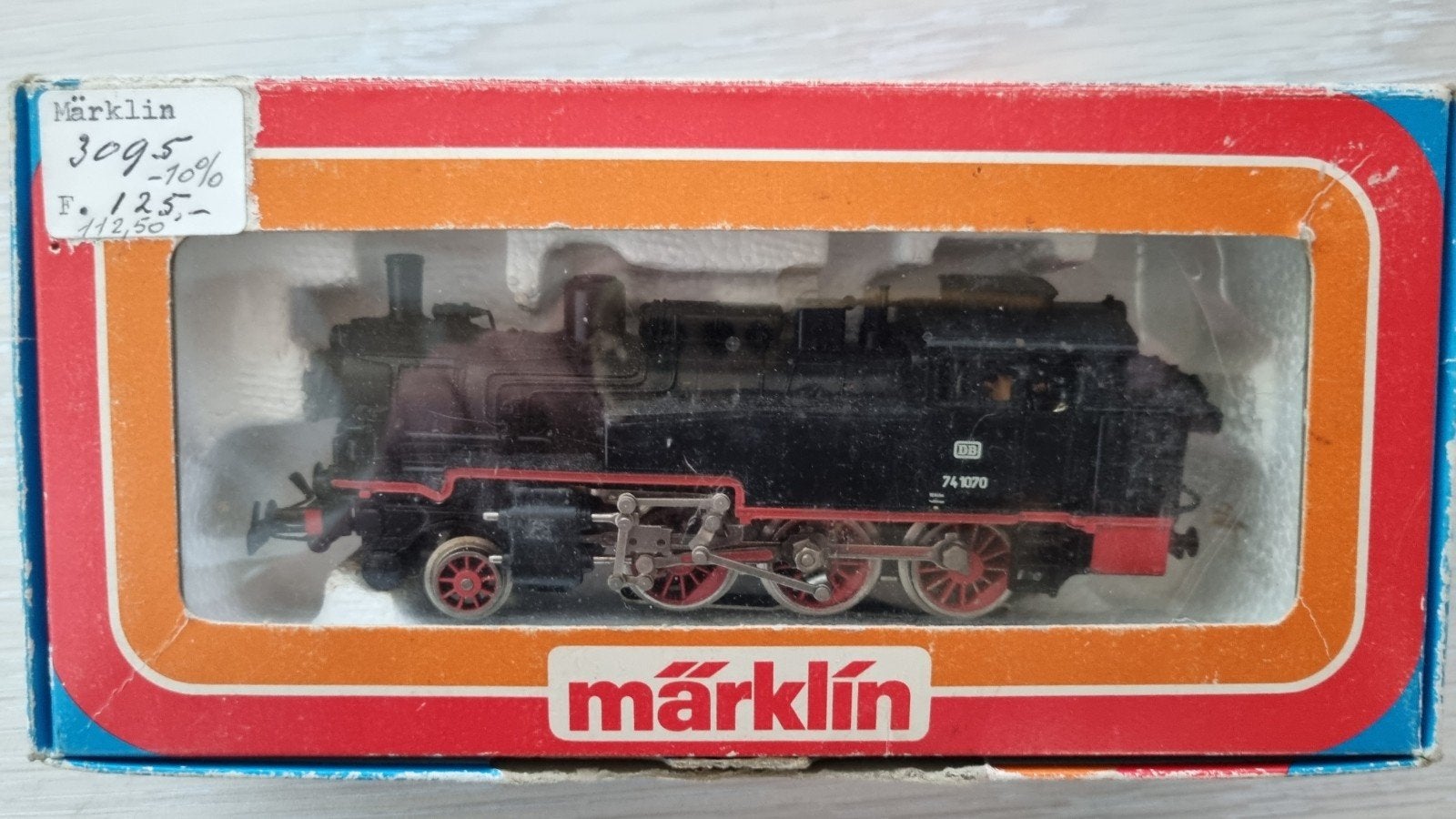 Märklin 3095 H0 Tenderlocomotief BR 74 van de DB, Verzenden, Wisselstroom, Locomotief, Märklin