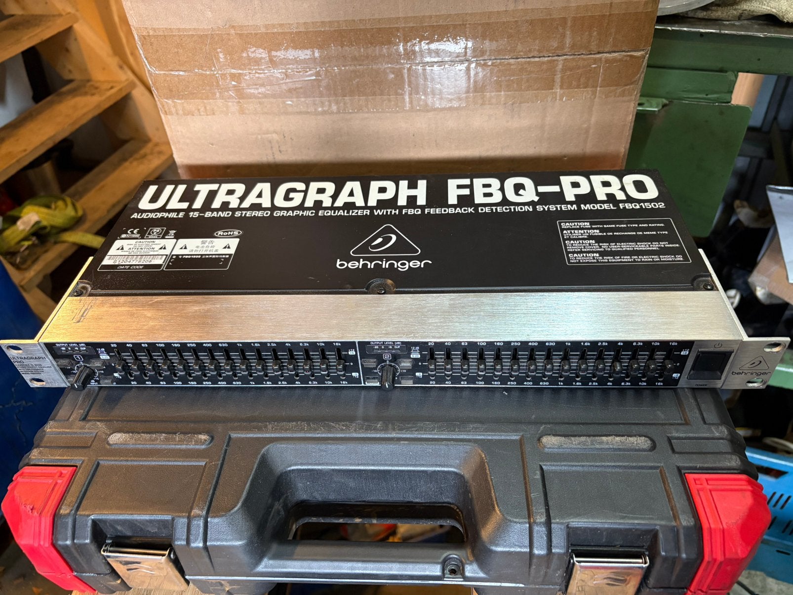 Behringer Ultragraph FBQ-1502, Ophalen of Verzenden, Gebruikt, Equalizer