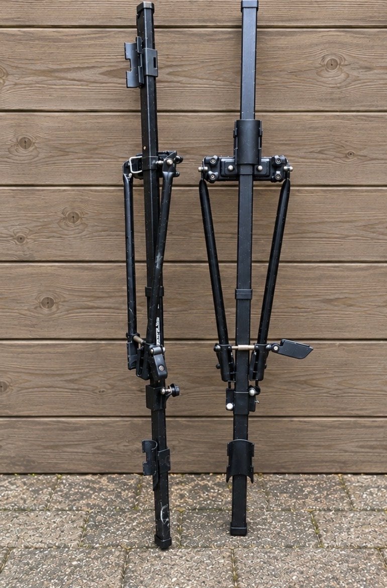 2x Mont Blanc fietsdrager voor dakdragers (type 523), Auto diversen, Ophalen, 2 fietsen, Gebruikt, Dakdrager