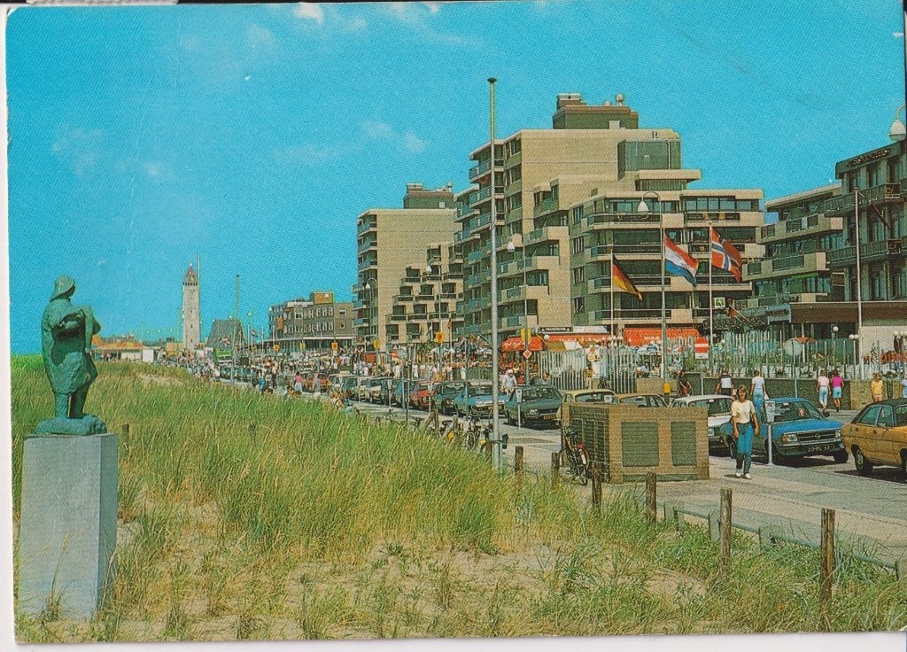 Noordwijk aan Zee met auto's, Opel Ascona, Opel Manta, Ophalen of Verzenden, 1960 tot 1980, Gelopen, Frankrijk