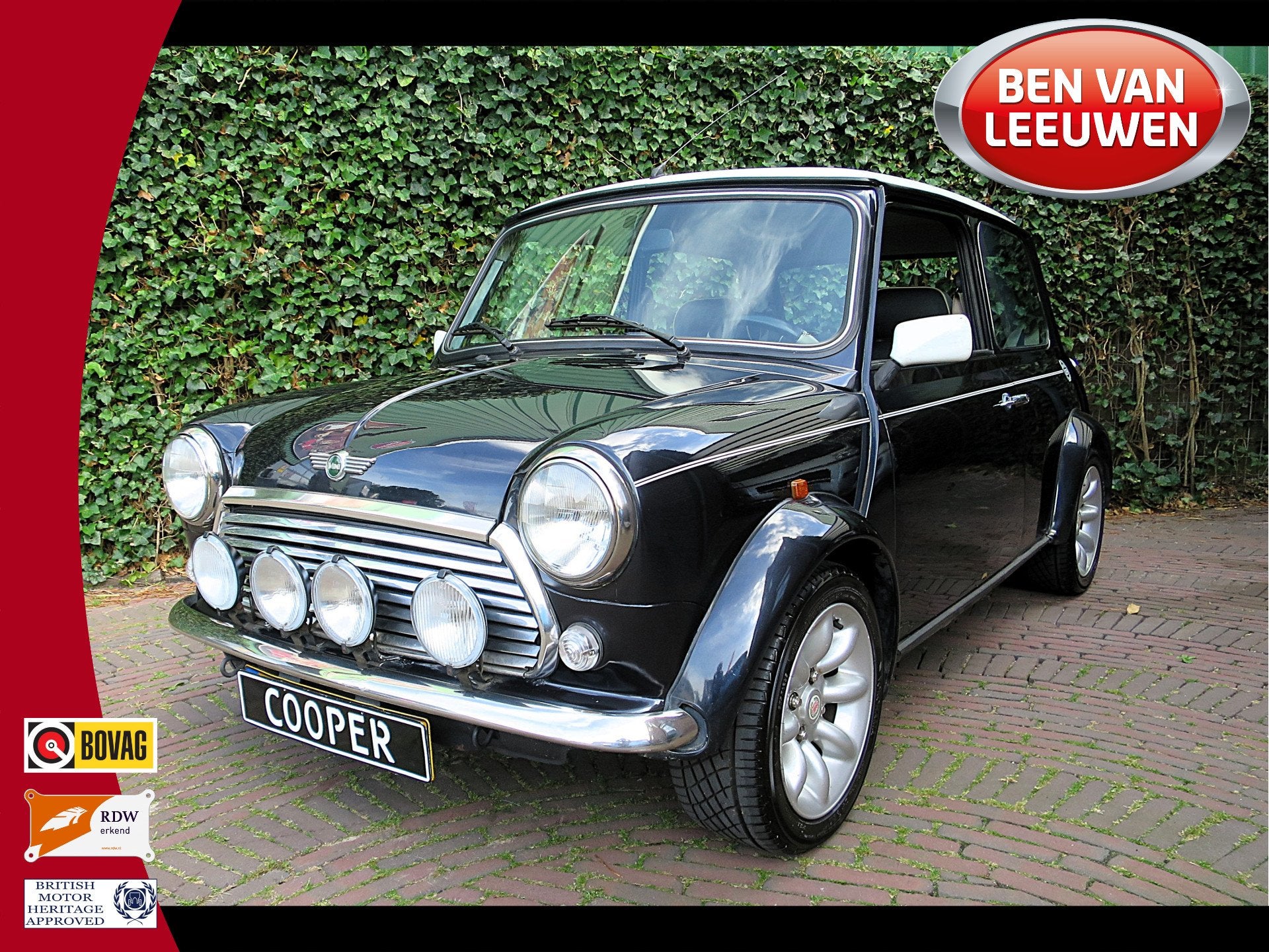 MINI Cooper S 1.3 MPI NL-auto van 1ste eig, Leer, houten das, Auto's, Oldtimers, Voorwielaandrijving, 63 pk, Met garantie (alle)