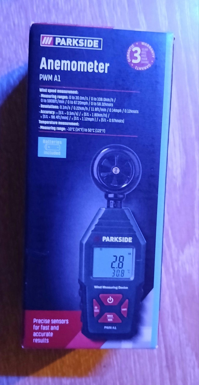 Parkside Anemometer PWM A1 - Windmeter  boot/zeilen/sport, Ophalen of Verzenden