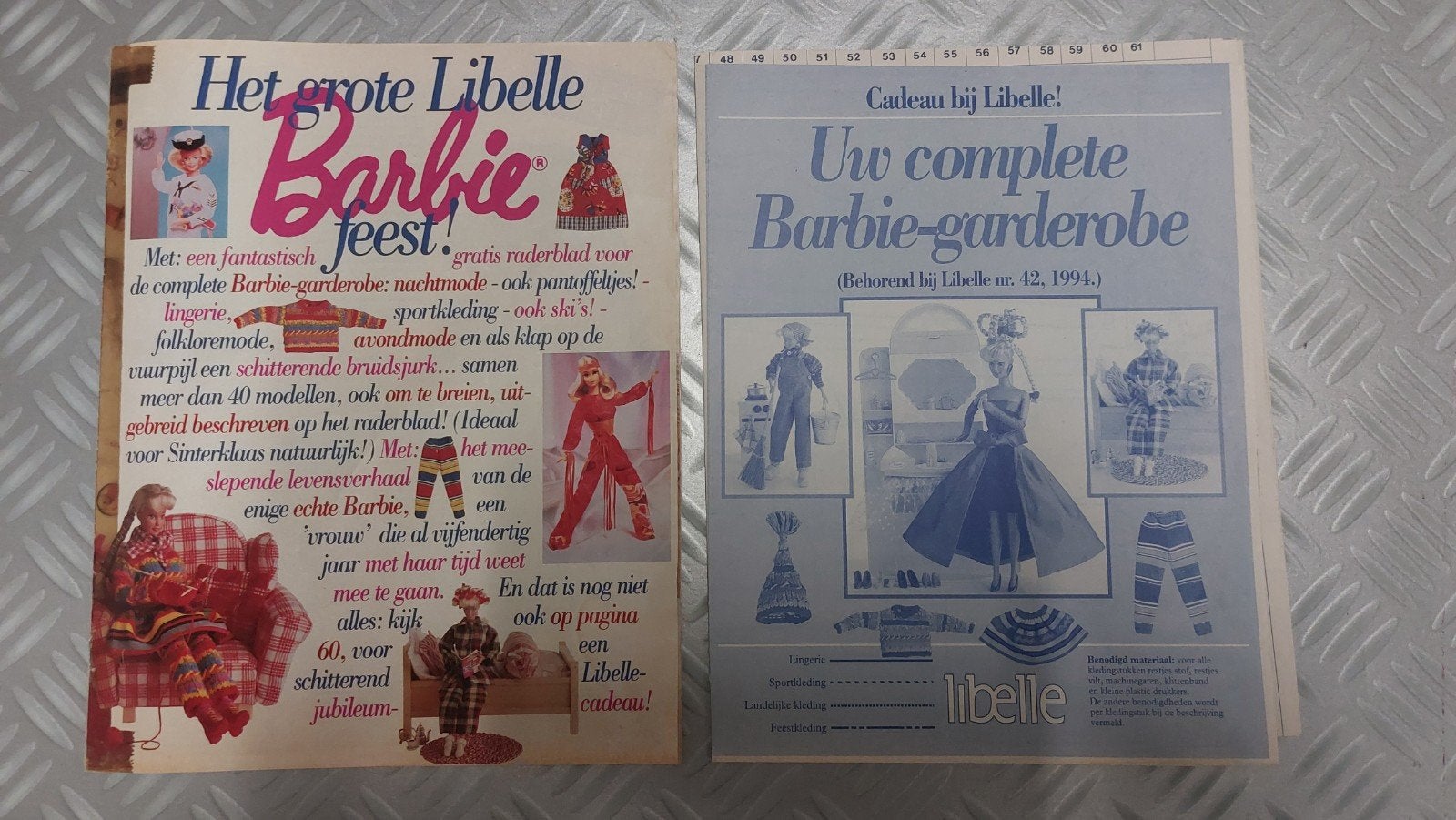 Barbieboekje + Raderblad Libelle 1994 - 40+ patronen, Ophalen of Verzenden, Gebruikt, Jongen of Meisje