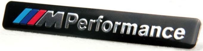 BMW M Performance Aluminium plaatje #1, Verzenden