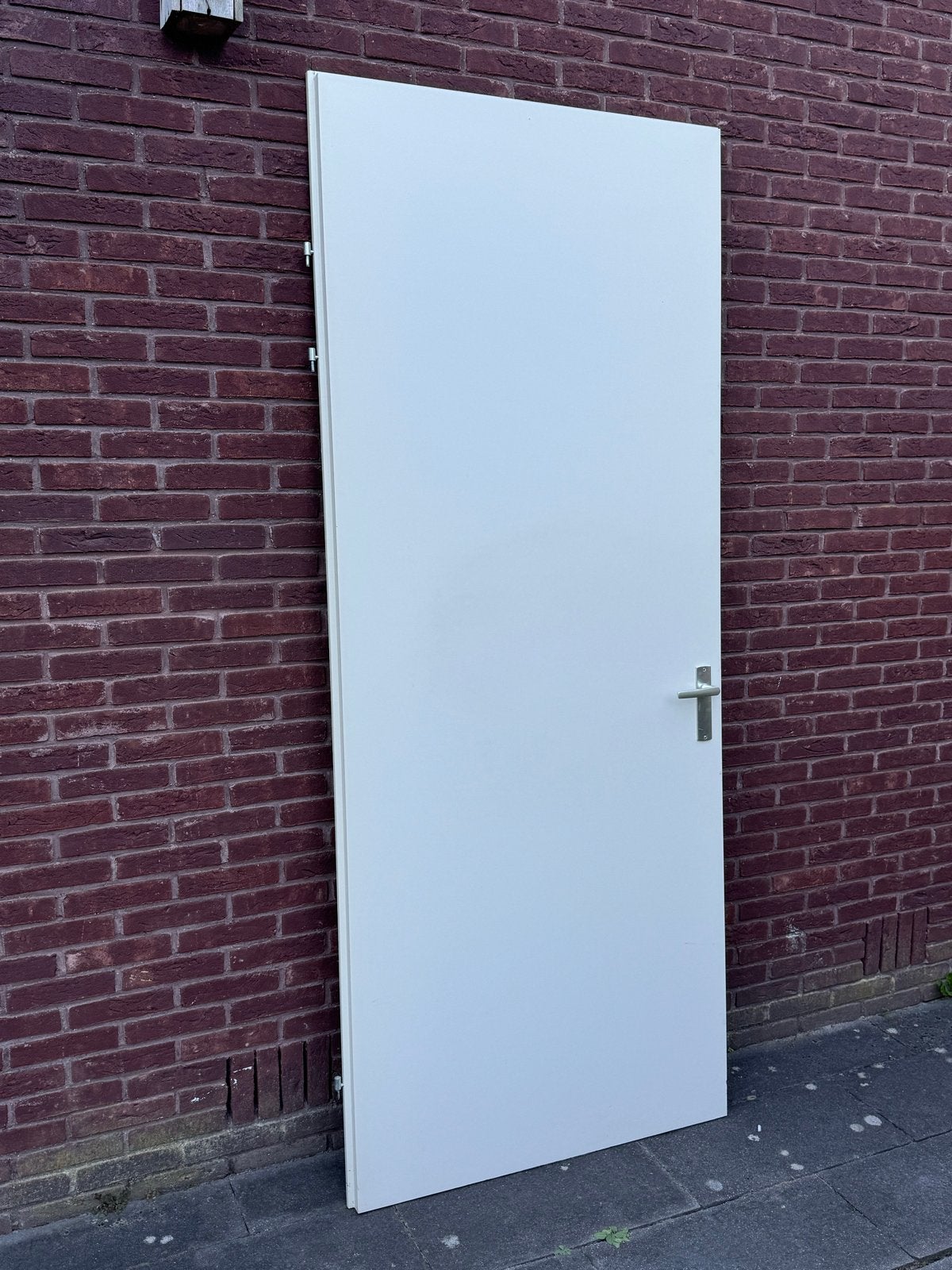 Witte binnendeur met klink, Ophalen, 80 tot 100 cm, Binnendeur, Zo goed als nieuw