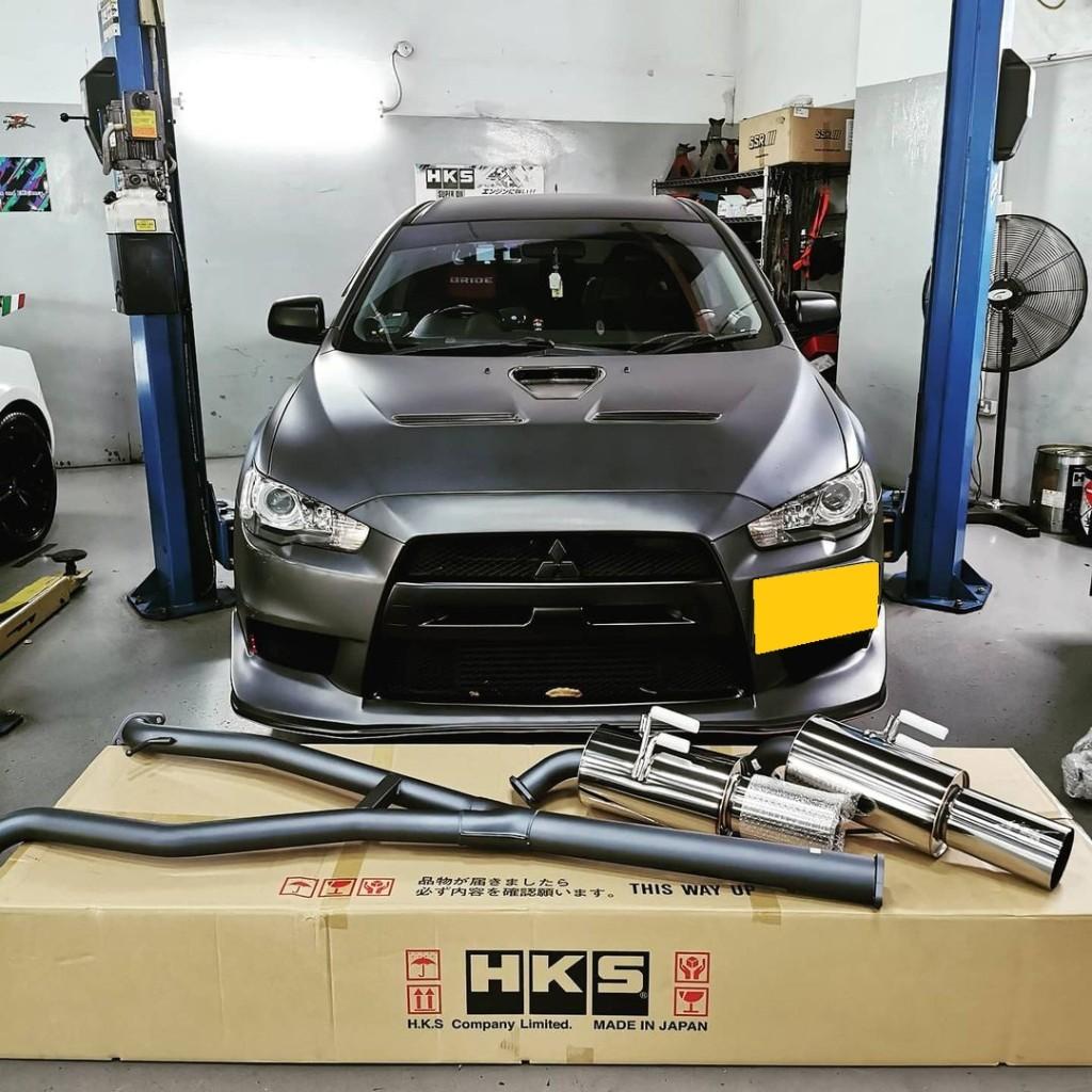 HKS Hi-power 409 uitlaatsysteem - Lancer Evolution Evo 10 X, Ophalen of Verzenden