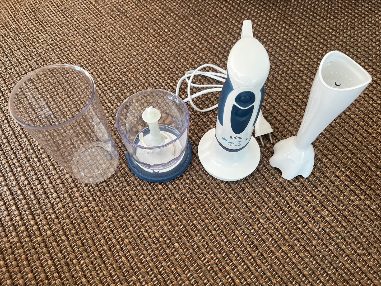 Braun staafmixer 450 Watt, Witgoed en Apparatuur, Keukenmixers, Ophalen of Verzenden, Gebruikt