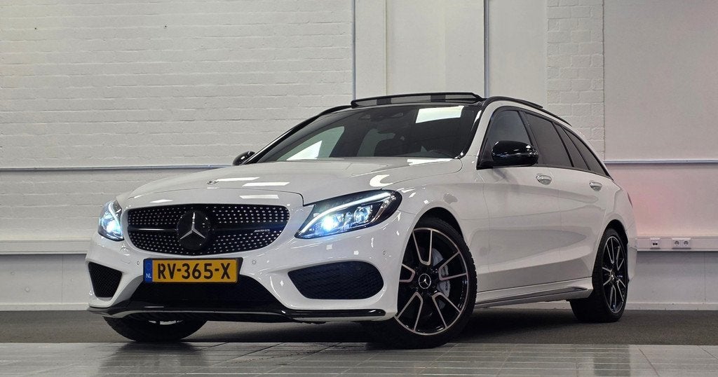 Mercedes-Benz C-klasse Estate AMG 43 4MATIC 100% Dealer onde, Automaat, 367 pk, Leder en Stof, Parkeercamera