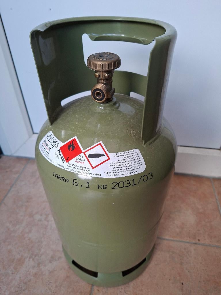olijfgroene "din" gasfles, Ophalen, Nieuw