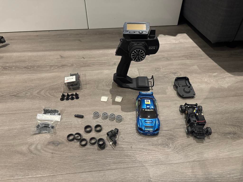 Mini-Z MA-020 awd KoPropo EX-2 zender en extra onderdelen, Elektro, Gebruikt, Ophalen of Verzenden, Auto onroad