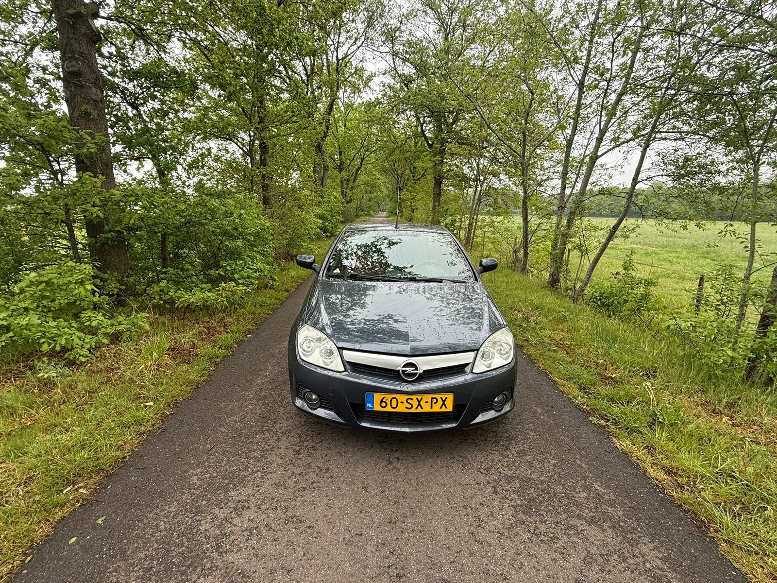 Opel Tigra 1.4 16V Twintop 2006 Grijs, Auto's, Voorwielaandrijving, 4 cilinders, Cabriolet, 49 €/maand