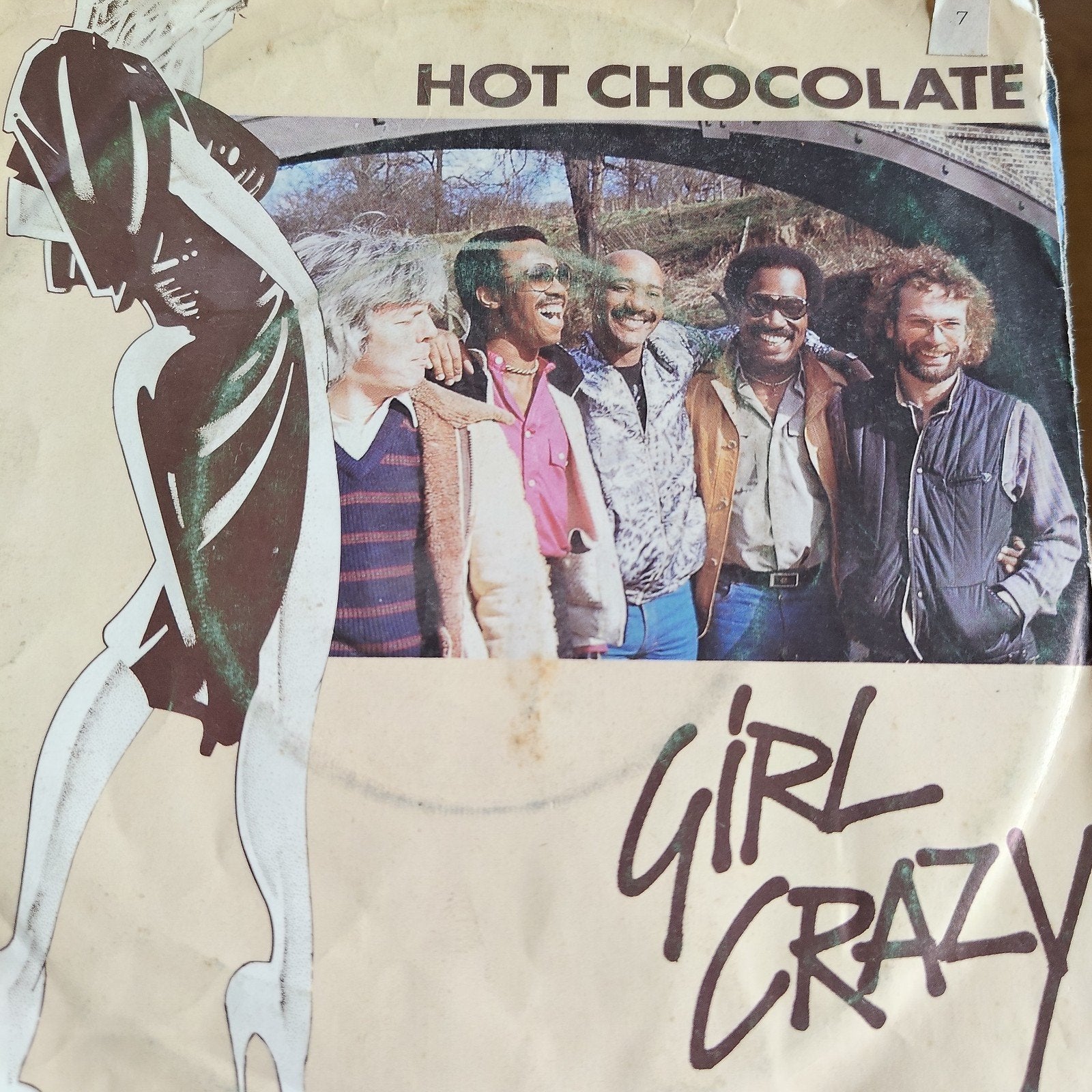 Hot Chocolate - Girl Crazy (Single), Ophalen of Verzenden, Gebruikt, 7 inch