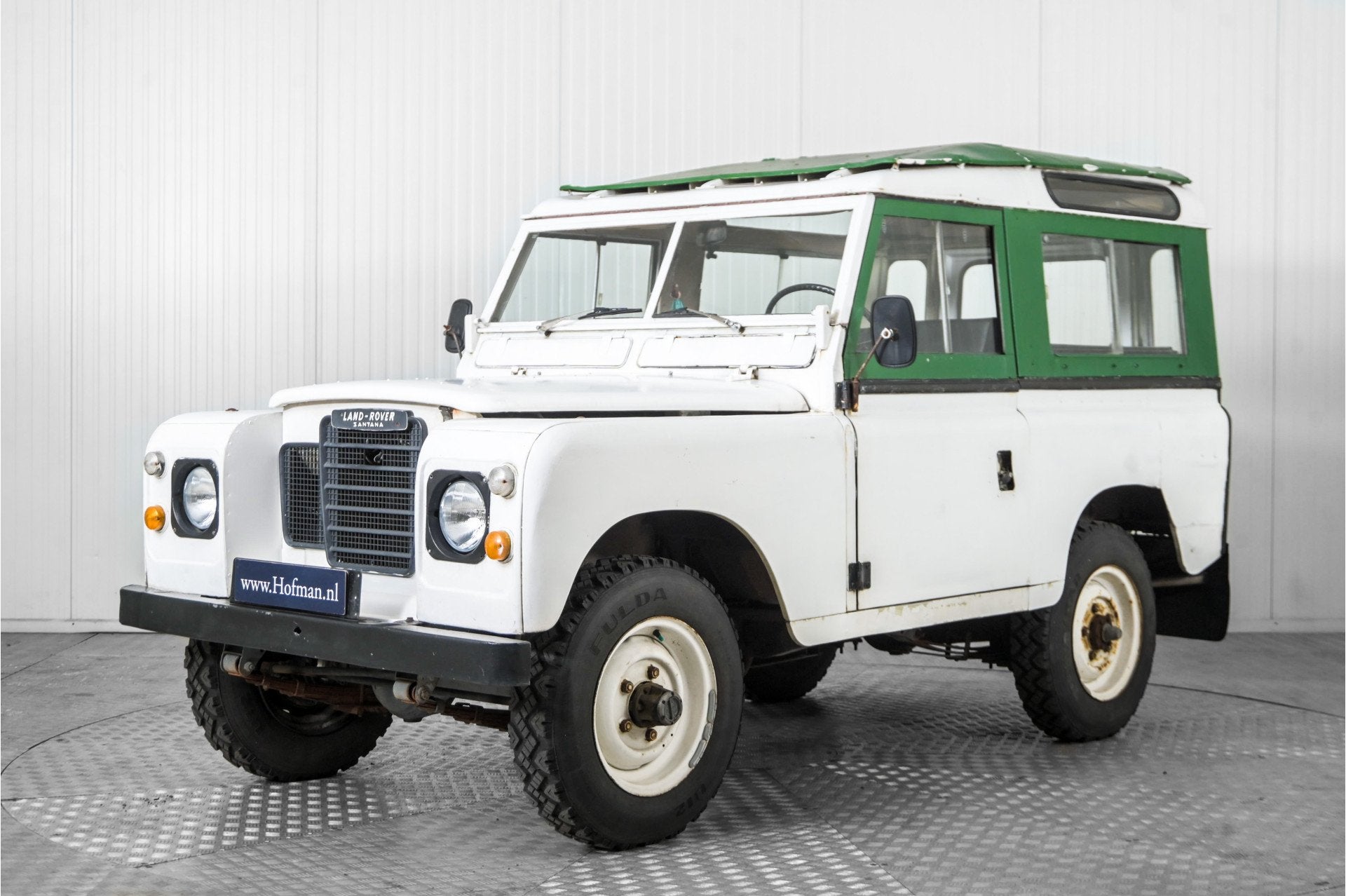 Land Rover 88 Defender serie III overdrive Santana, 2286 cc, Gebruikt, Wit, 14 km/l