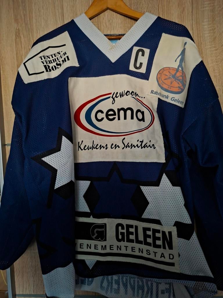 Game-worn ijshockey shirt Geleen - Uniek verzamelobject, Sport en Fitness, IJshockey, Ophalen of Verzenden, Kleding