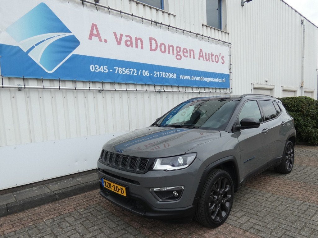 Jeep COMPASS 4XE 240 HYBRID S,Alpine,Leer,Camera,Trhaak,1e E, Auto's, Automaat, Euro 6, 4 cilinders, Bedrijf