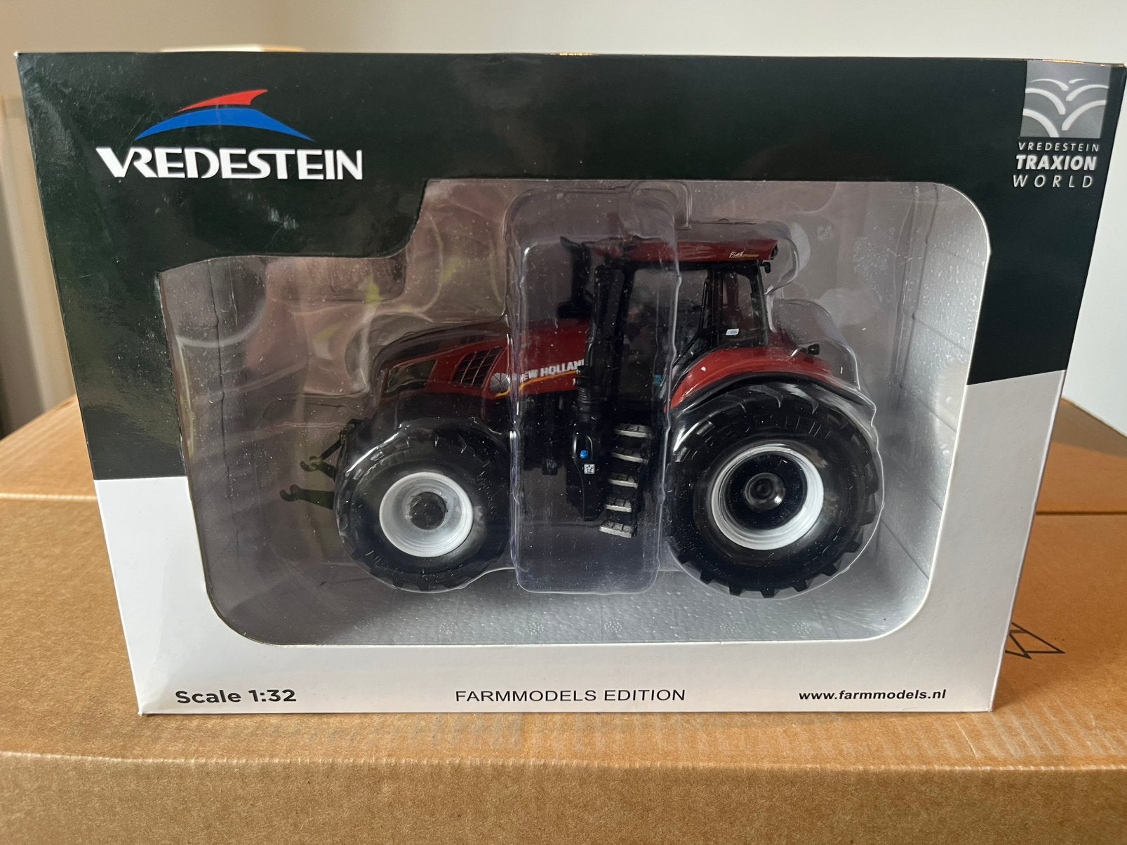 New Holland T8.435 trekker MarGe Models bruin Farmmodels, Ophalen of Verzenden, Nieuw, Tractor of Landbouw, Overige merken