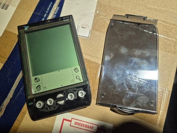 Handheld PDA Palm Visor met stylus - Retro, Overige merken, Gebruikt, Ophalen of Verzenden, PalmOS
