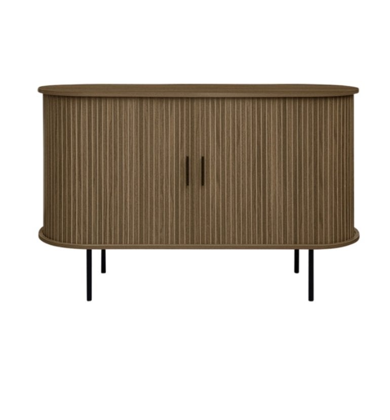 by fonQ basic Panel Dressoir  120 cm  Bruin | Van €315, nu, Byfonq, Byfonq, 150 tot 200 cm, Nieuw