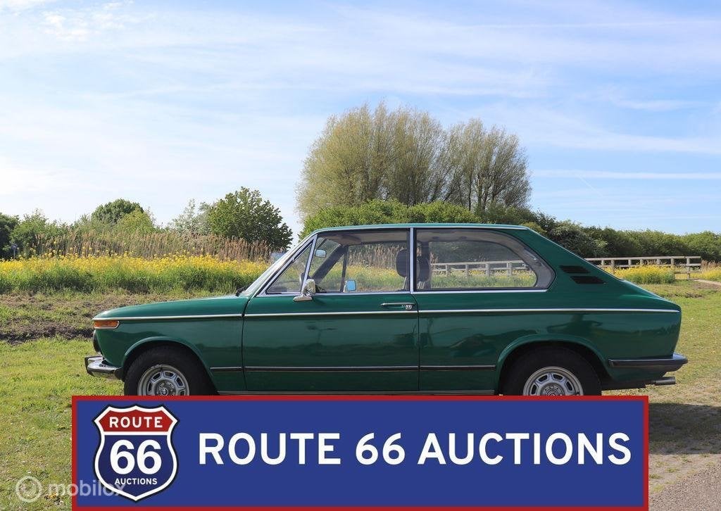 BMW 1802 Touring | 1973 | Route 66 Auctions, Overige carrosserieën, Zwart, Bedrijf, Handgeschakeld