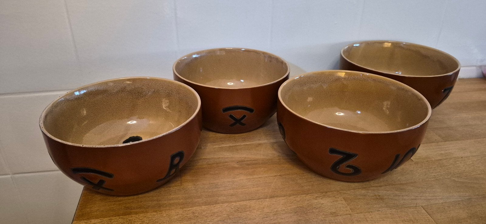Set van 4 Buckaroo Stoneware Cowboy kommen, Ophalen of Verzenden