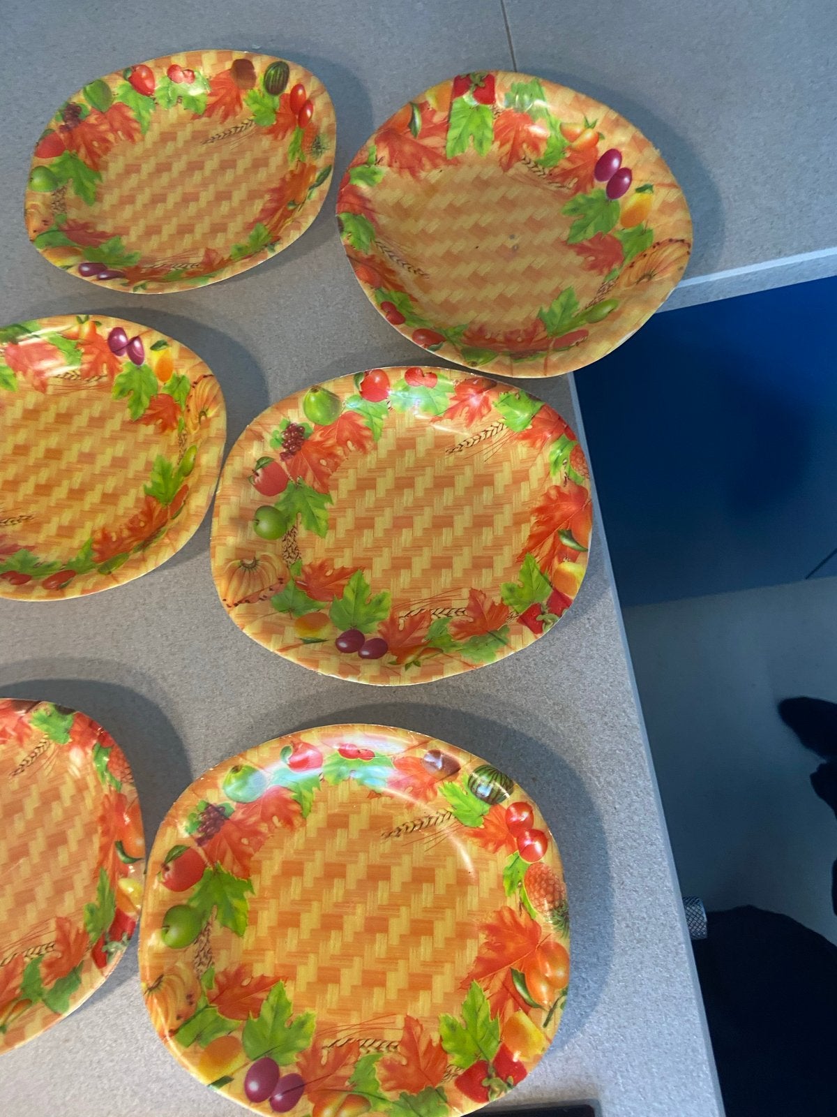 6 Melamine Fruitschaaltjes Ovaal 16 cm - Sterk & Kleurvast, Kunststof, Schaal, Ophalen of Verzenden, Zo goed als nieuw