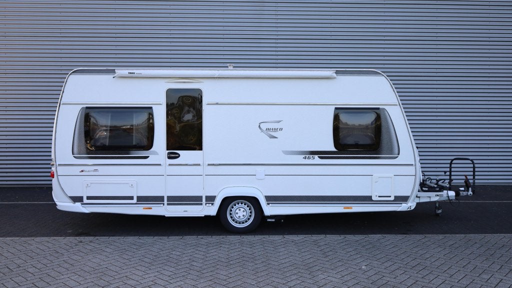Fendt Bianco Selection 465 SFB mover+fietsrek+etuiluifel, Caravans en Kamperen, Rondzit, Bedrijf, Schokbreker, Overige typen