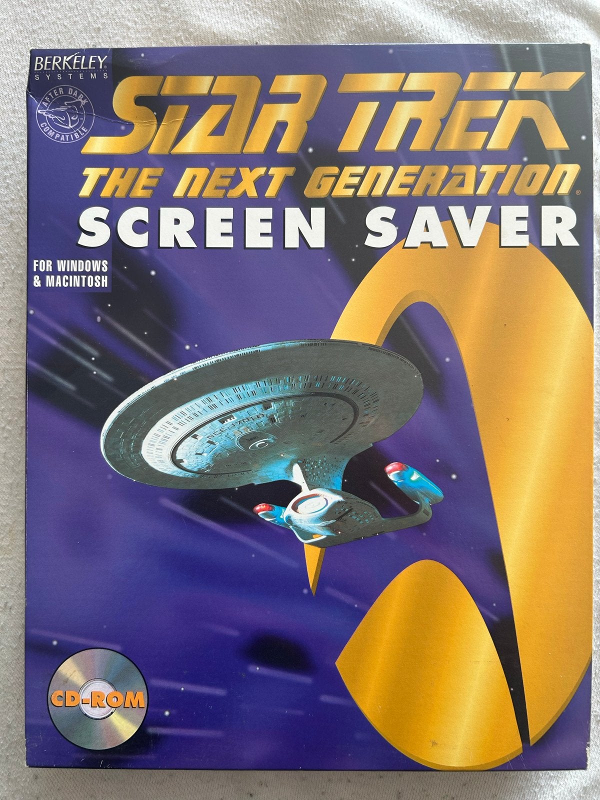 Star Trek: The Next Generation Screen Saver (CD-ROM), Ophalen of Verzenden, Gebruikt, Windows
