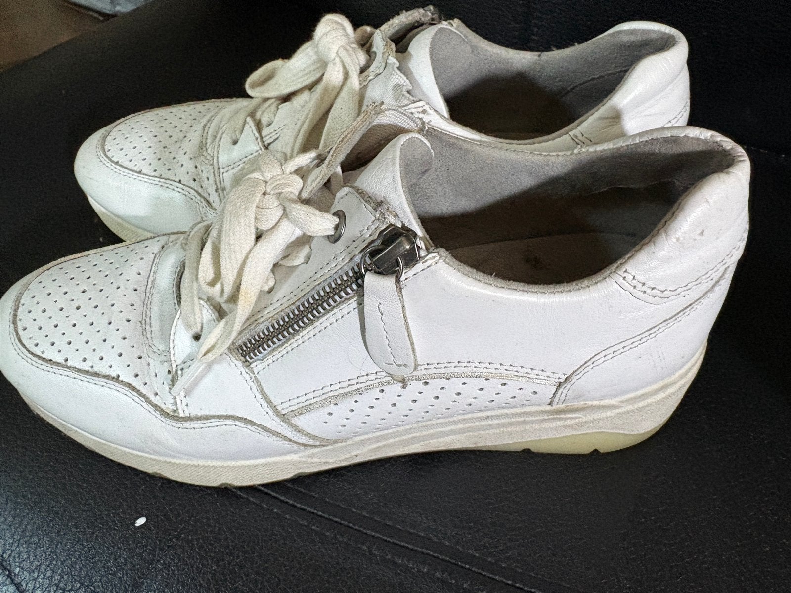 Witte lederen orthopedische schoenen Medicus mt 40, Wit, Overige typen, Ophalen of Verzenden, Gedragen