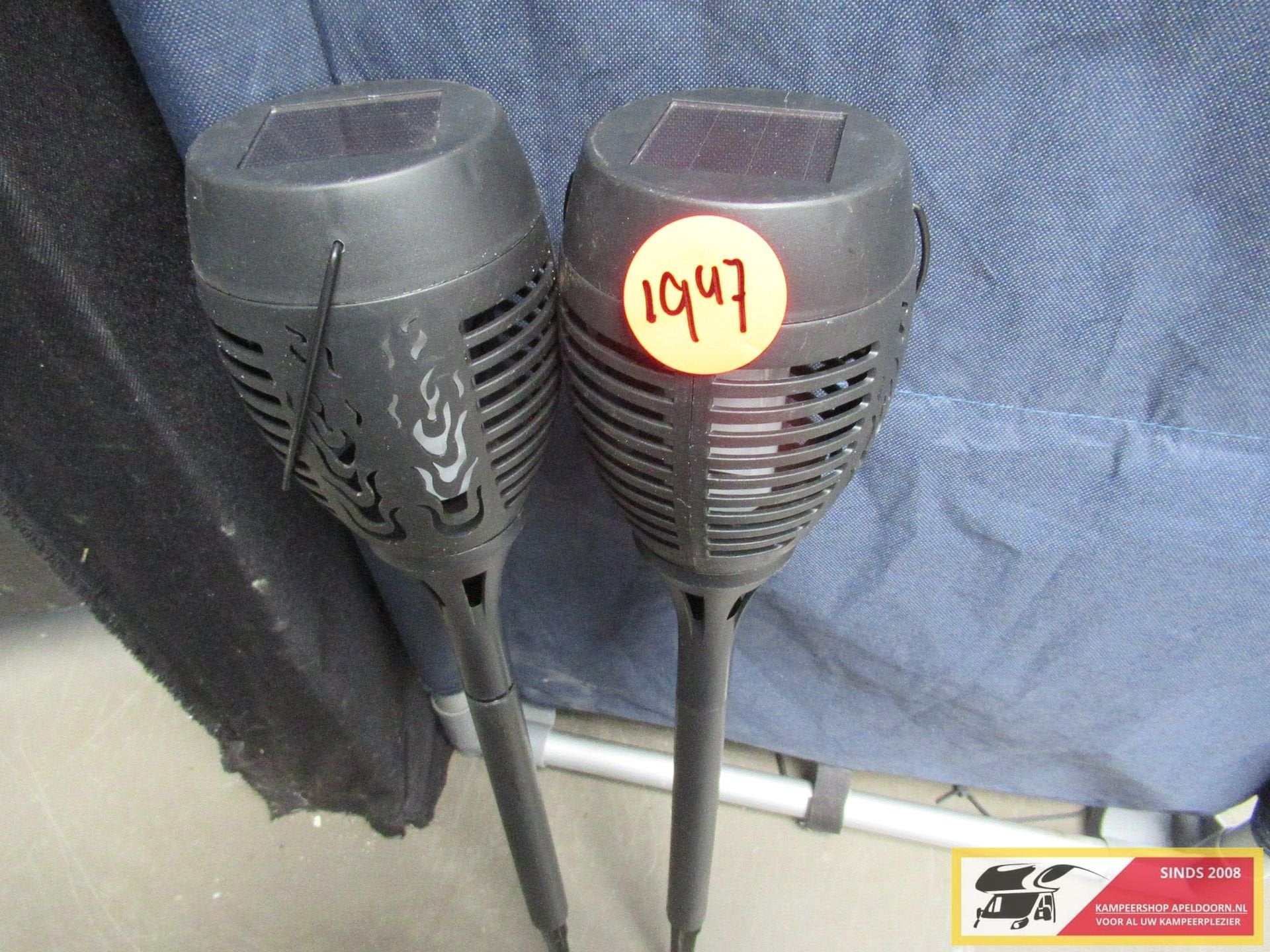 2 sfeerverlichting op zonne energie nr. 1947, Gebruikt, -, -, Ophalen of Verzenden