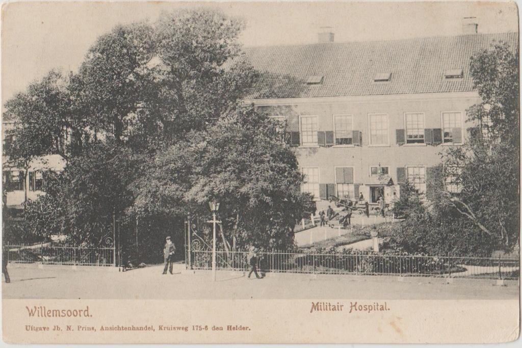 den helder 1903 militair hospital willemsoord ziekenboeg, Ophalen of Verzenden, Voor 1920, Gelopen, Noord-Holland