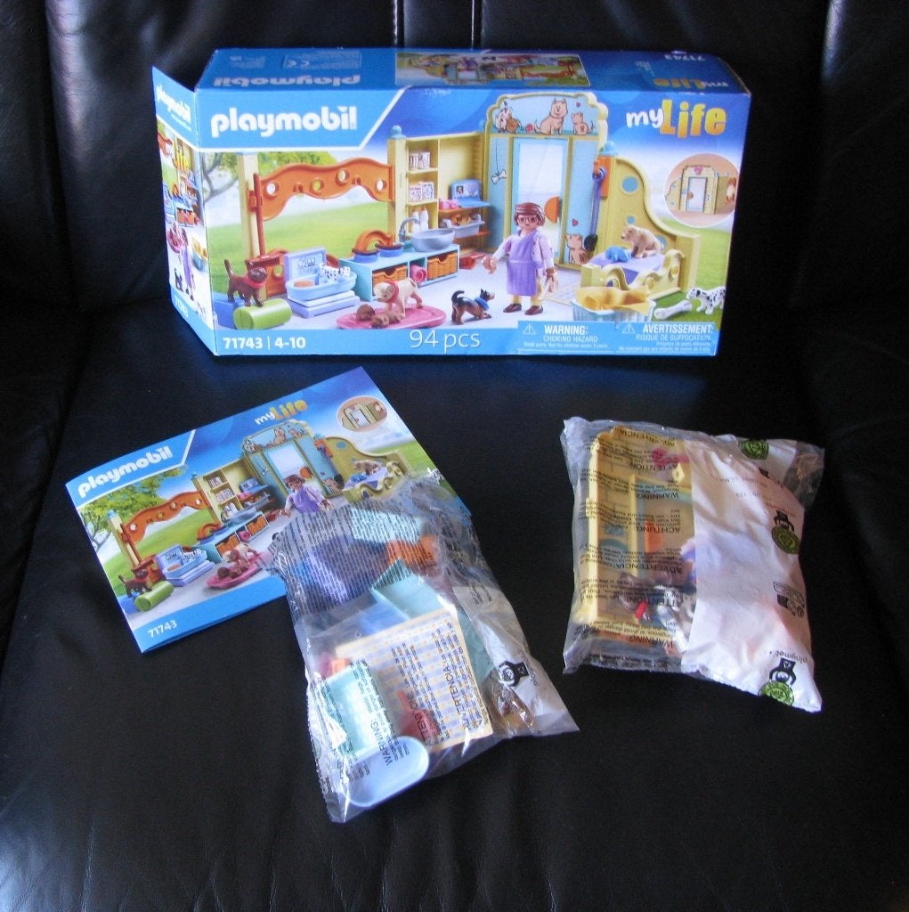 Playmobil 71743 met beschrijving in doos. Honden hospitaal, Kinderen en Baby's, Speelgoed | Playmobil, Ophalen of Verzenden, Gebruikt