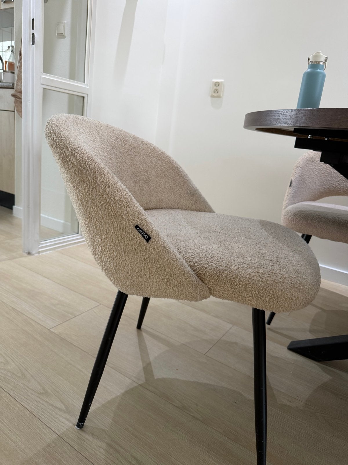 Set van 6 teddy eetkamerstoelen, Huis en Inrichting, Ophalen, Gebruikt, Overige kleuren, Stof