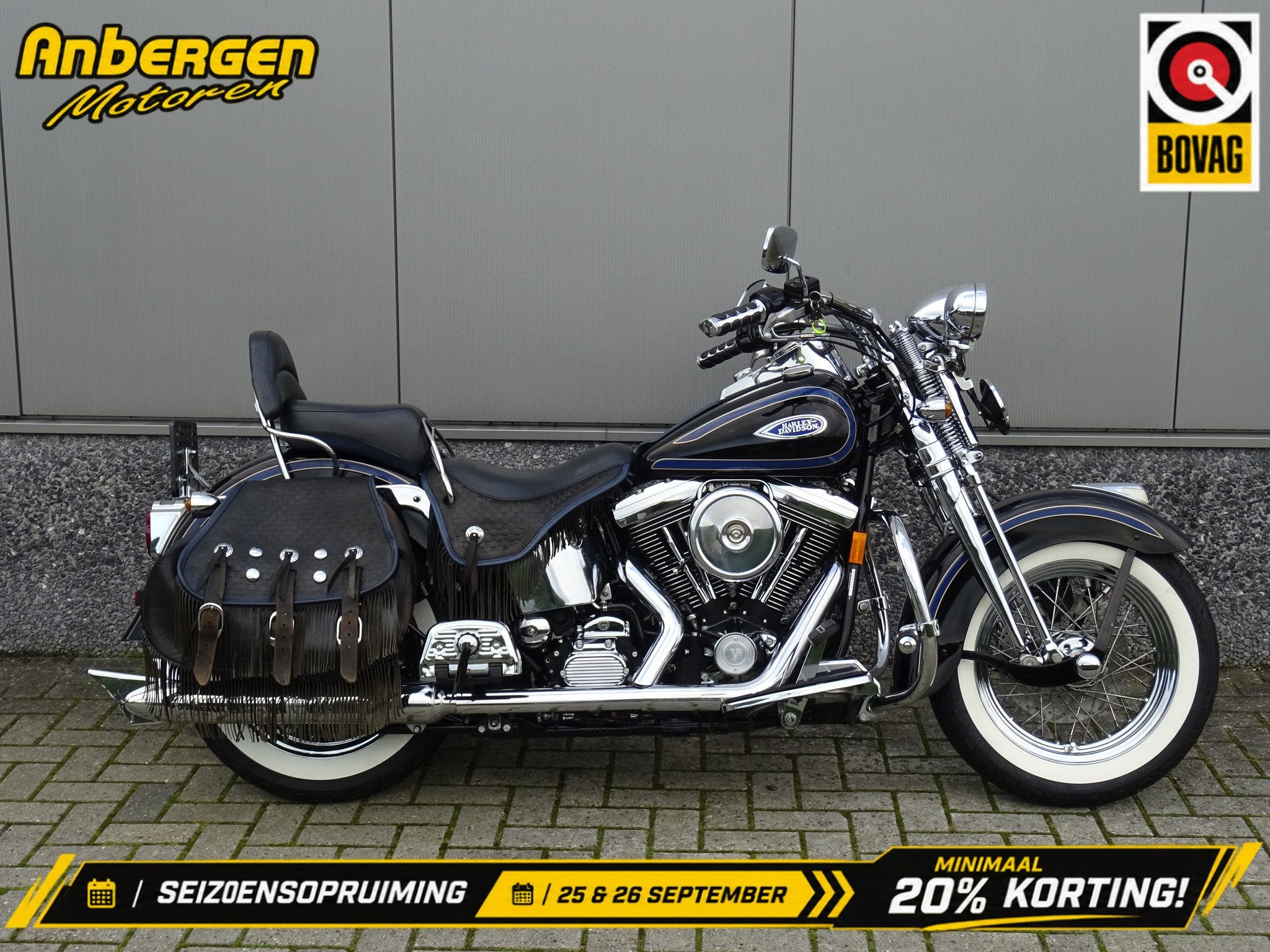 Harley-Davidson FLSTS HERITAGE SPRINGER (bj 1998), Motoren, 1340 cc, Chopper, Gebruikt, Bedrijf