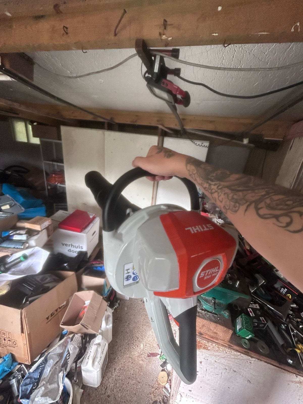 STIHL SHA 140 ACCU BLADZUIGER, Tuin en Terras, Ophalen of Verzenden, Zo goed als nieuw, Accu