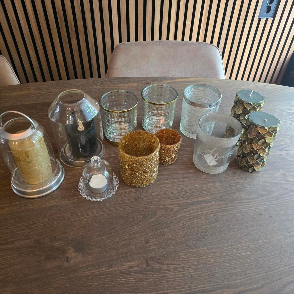 Diverse Riviera Maison windlichten en kaarsen, Huis en Inrichting, Woonaccessoires | Kandelaars en Kaarsen, Overige materialen