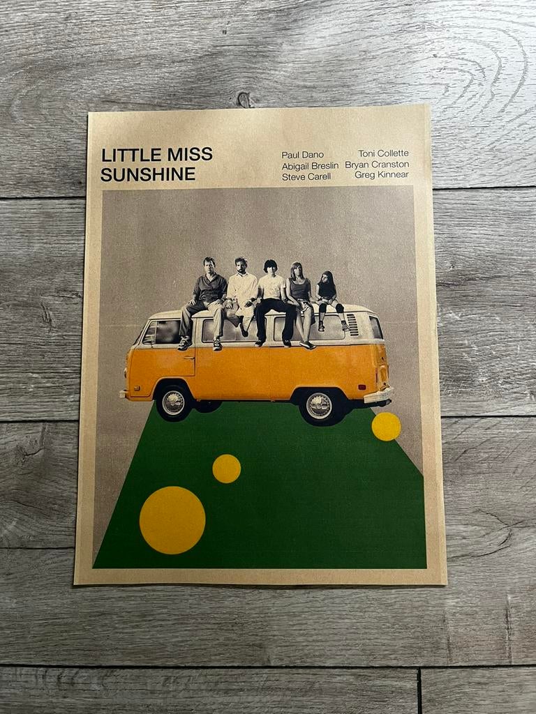 Poster “ little miss sunshine”  40x30, Ophalen of Verzenden, Zo goed als nieuw, A1 t/m A3, Film en Tv