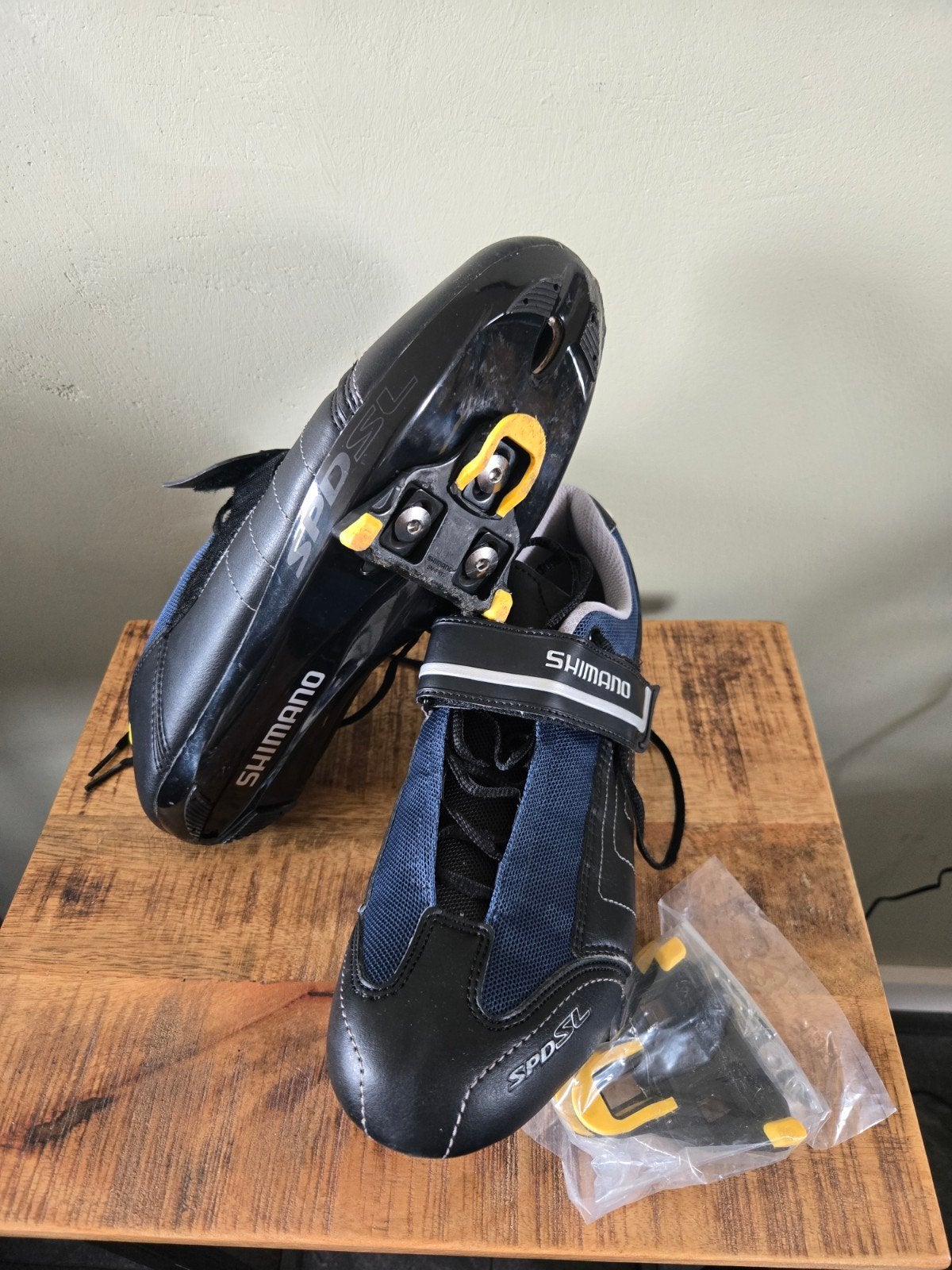 Shimano SPD-SL fietsschoenen maat 46 (valt als 45), Fietsen en Brommers, Fietsaccessoires | Fietskleding, Schoenen, Overige maten