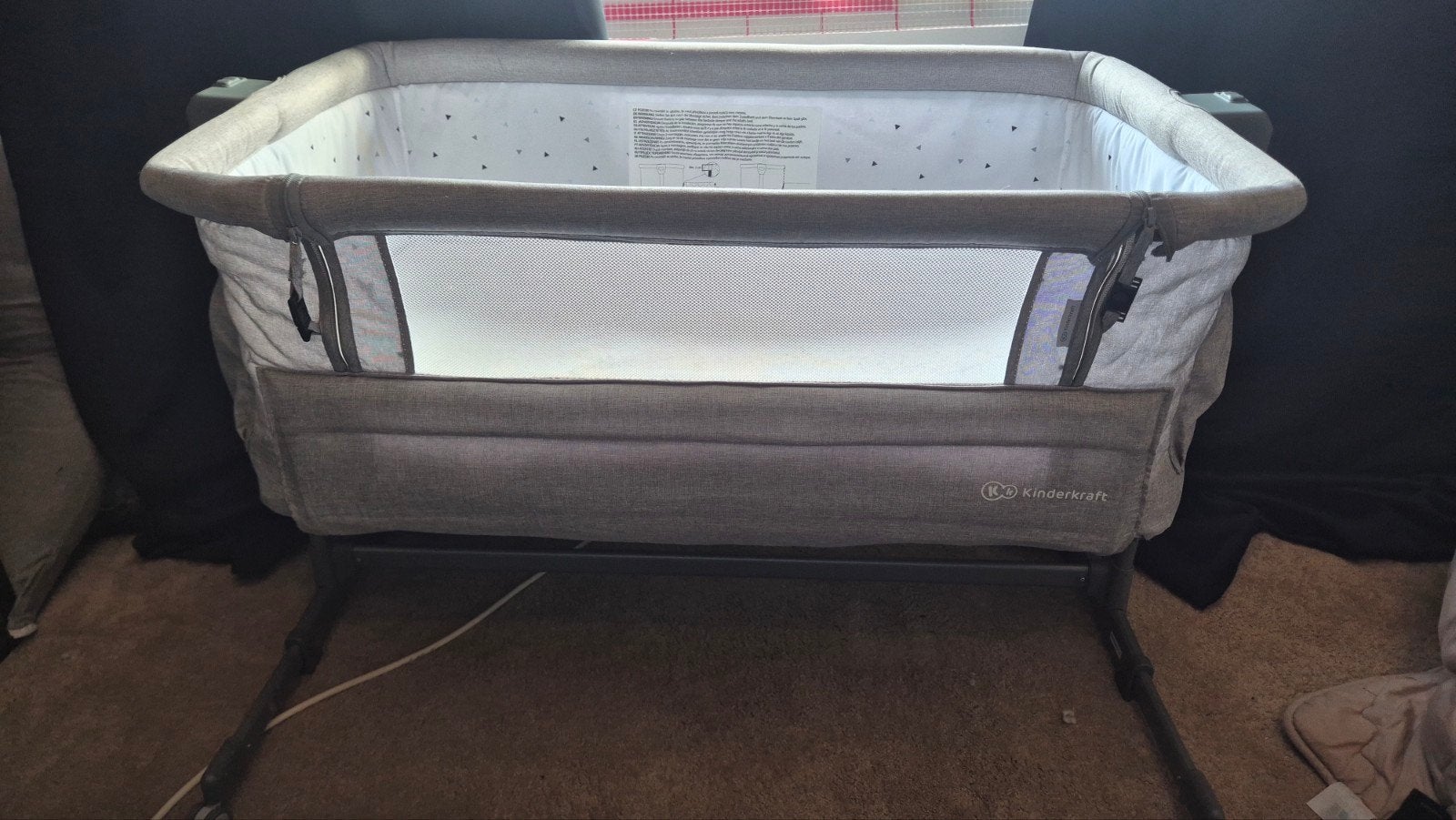 Kinderkraft Nest N Air 2-in-1 Co-sleeper, Ophalen, Zo goed als nieuw, Wieg