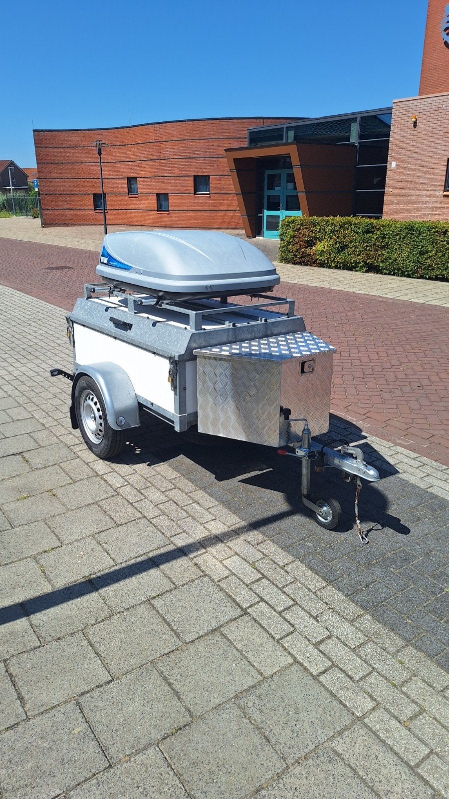 mooie compacte bagage aanhanger met grote disselbak., Ophalen, Gebruikt