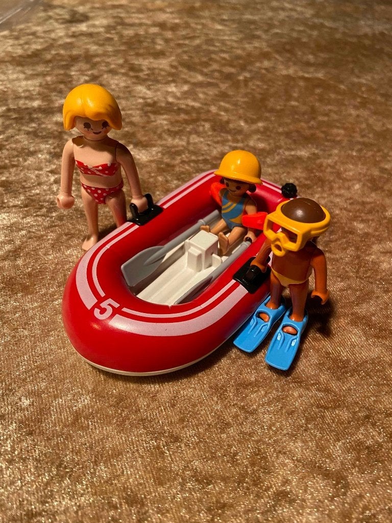 Playmobil rubberen boot 5439, Gebruikt, Complete set, Ophalen of Verzenden, Figuren
